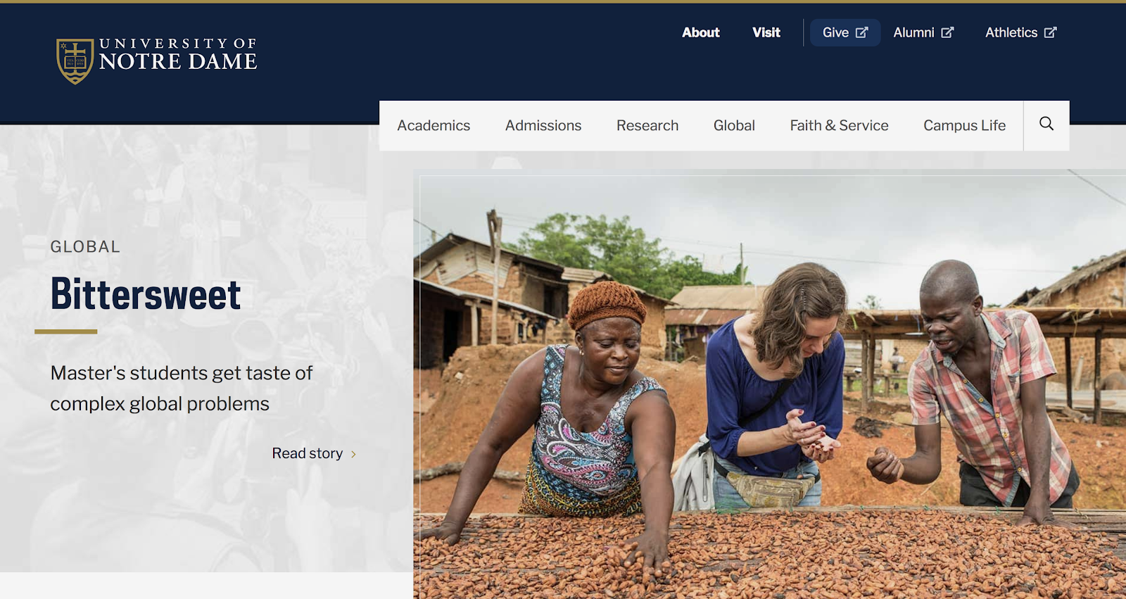 University of Notre Dame Homepage