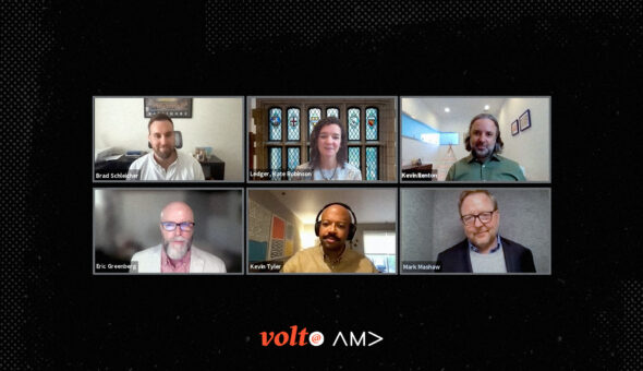 A screen capture of 6 people having a conversation on Zoom.