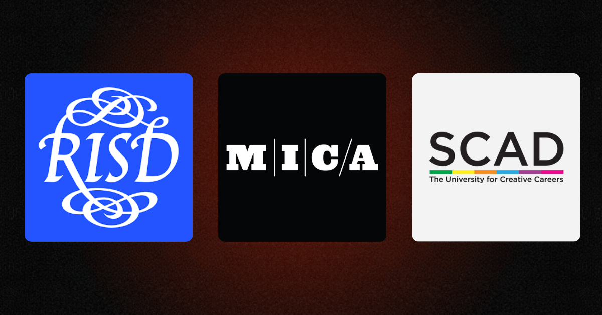 RISD, MICA, and SCAD logos